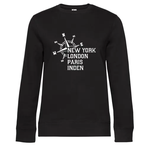Weltstadt Inden Sweat Frauen Queen Crew Neck