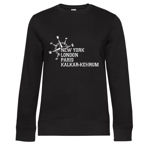 Weltstadt Kalkar-Kehrum Sweat Frauen Queen Crew Neck