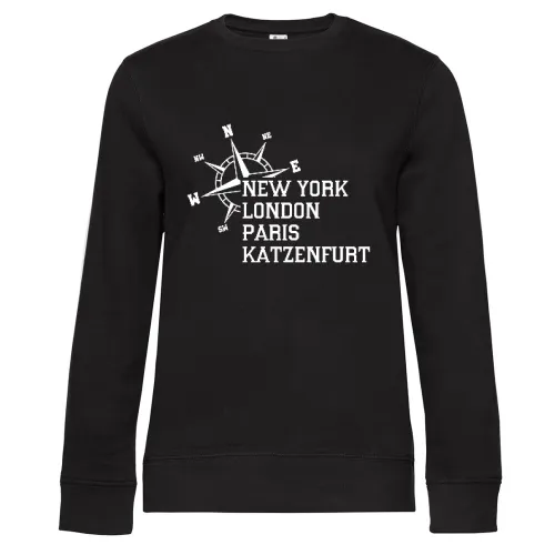 Weltstadt Katzenfurt Sweat Frauen Queen Crew Neck