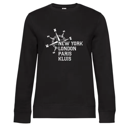 Weltstadt Kluis Sweat Frauen Queen Crew Neck