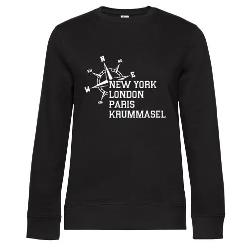 Weltstadt Krummasel Sweat Frauen Queen Crew Neck