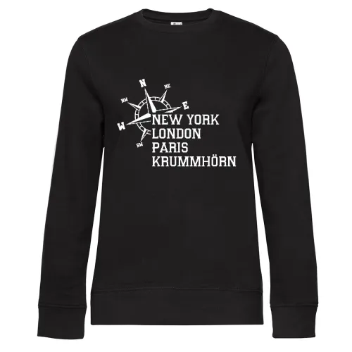 Weltstadt Krummhörn Sweat Frauen Queen Crew Neck