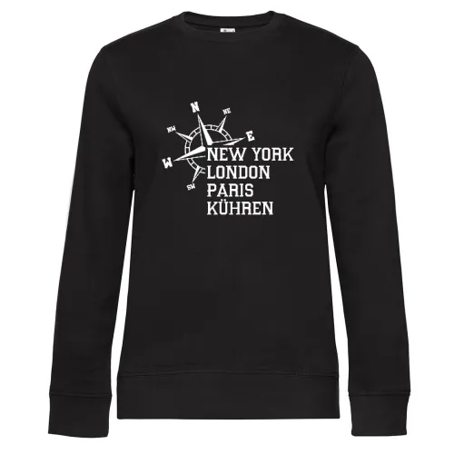 Weltstadt Kühren Sweat Frauen Queen Crew Neck