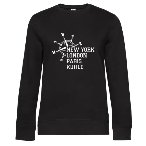 Weltstadt Kuhle Sweat Frauen Queen Crew Neck