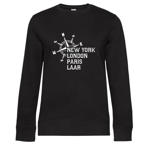 Weltstadt Laar Sweat Frauen Queen Crew Neck