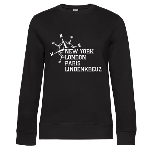 Weltstadt Lindenkreuz Sweat Frauen Queen Crew Neck