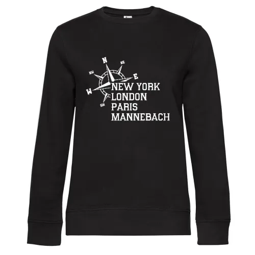 Weltstadt Mannebach Sweat Frauen Queen Crew Neck