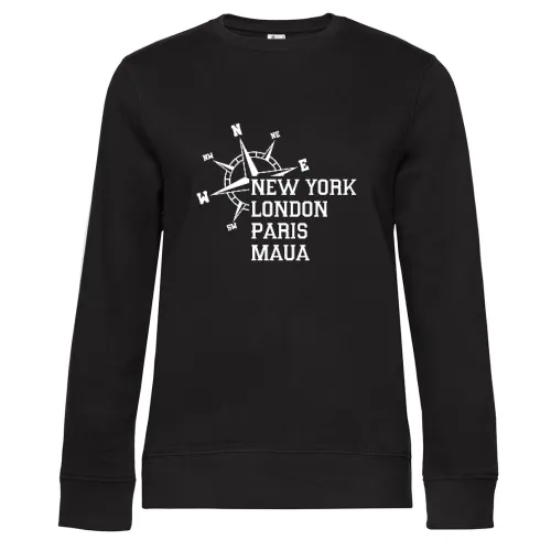 Weltstadt Maua Sweat Frauen Queen Crew Neck