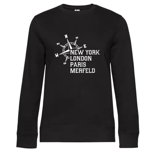 Weltstadt Merfeld Sweat Frauen Queen Crew Neck