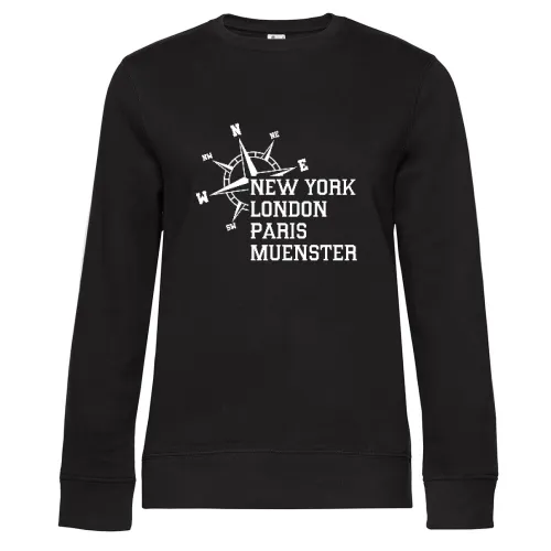 Weltstadt MUENSTER Sweat Frauen Queen Crew Neck