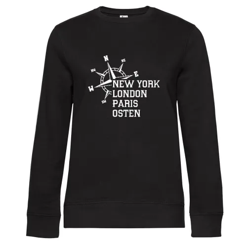 Weltstadt Osten Sweat Frauen Queen Crew Neck