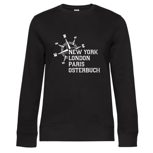 Weltstadt Osterbuch Sweat Frauen Queen Crew Neck