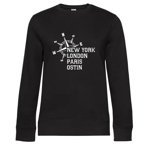 Weltstadt Ostin Sweat Frauen Queen Crew Neck
