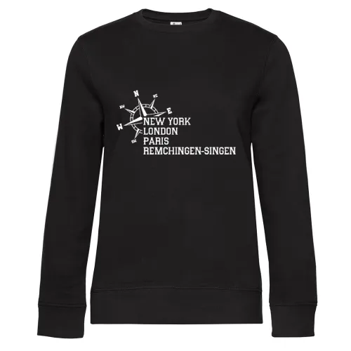 Weltstadt Remchingen-Singen Sweat Frauen Queen Crew Neck