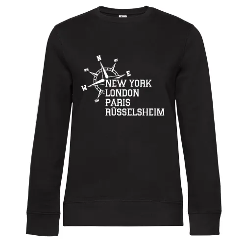 Weltstadt Rüsselsheim Sweat Frauen Queen Crew Neck