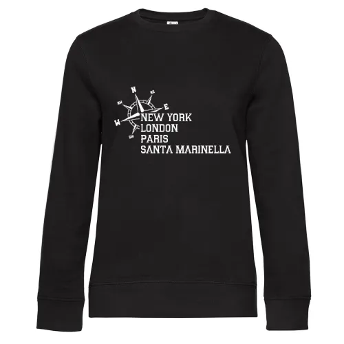 Weltstadt Santa Marinella Sweat Frauen Queen Crew Neck