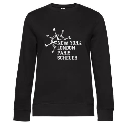 Weltstadt Scheuer Sweat Frauen Queen Crew Neck