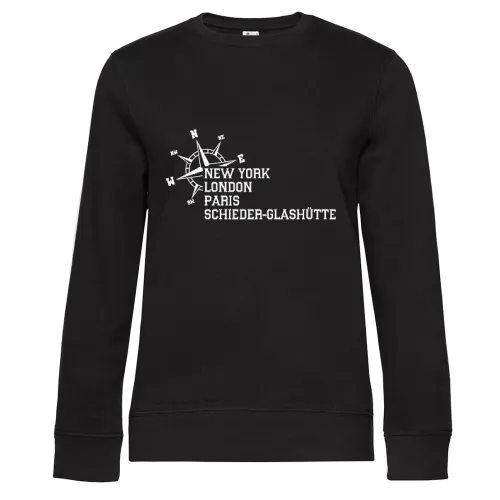 Weltstadt Schieder-Glashütte Sweat Frauen Queen Crew Neck