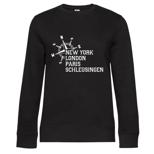 Weltstadt Schleusingen Sweat Frauen Queen Crew Neck