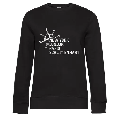 Weltstadt Schlittenhart Sweat Frauen Queen Crew Neck