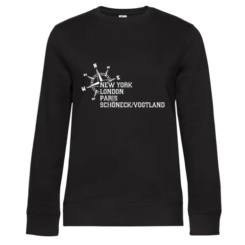 Weltstadt Schöneck/Vogtland Sweat Frauen Queen Crew Neck