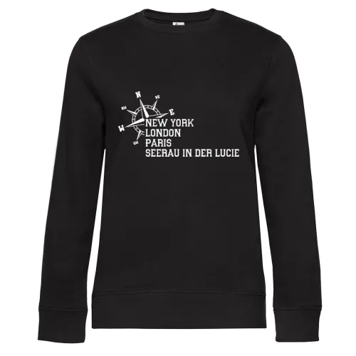 Weltstadt Seerau in der Lucie Sweat Frauen Queen Crew Neck