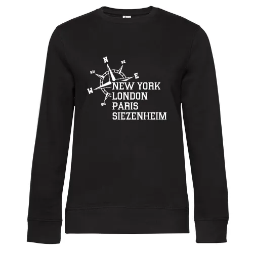 Weltstadt Siezenheim Sweat Frauen Queen Crew Neck