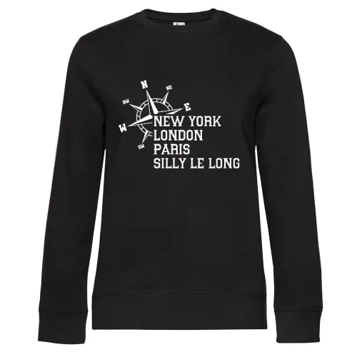 Weltstadt SILLY LE LONG Sweat Frauen Queen Crew Neck