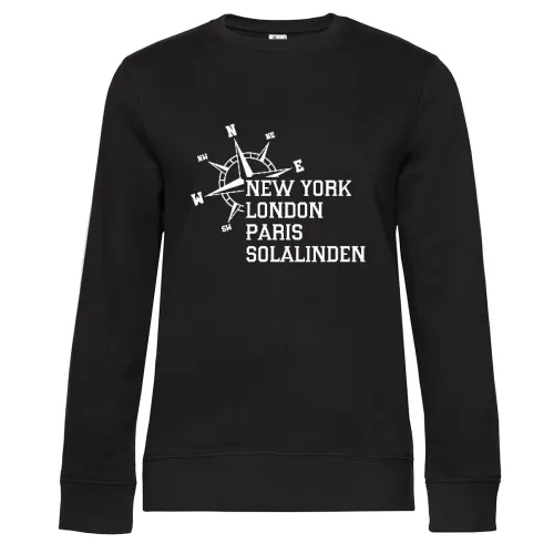 Weltstadt Solalinden Sweat Frauen Queen Crew Neck