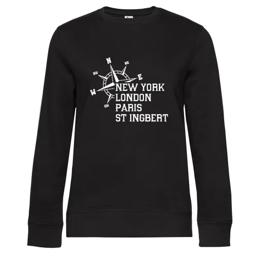 Weltstadt St Ingbert Sweat Frauen Queen Crew Neck