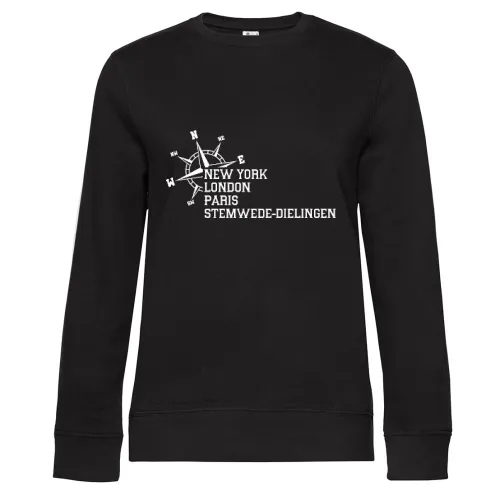 Weltstadt Stemwede-Dielingen Sweat Frauen Queen Crew Neck