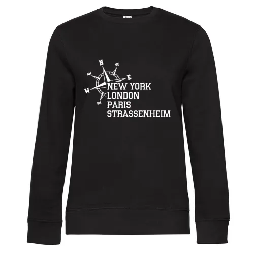 Weltstadt Strassenheim Sweat Frauen Queen Crew Neck