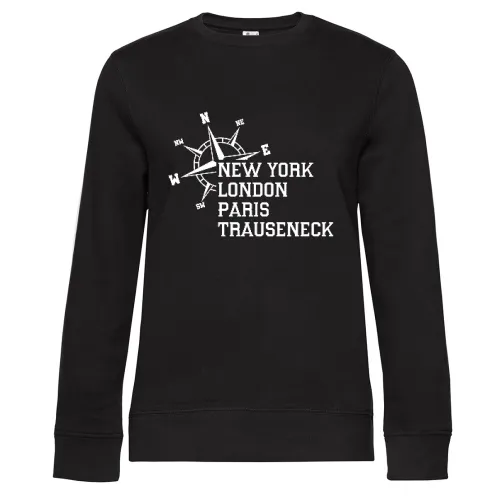 Weltstadt Trauseneck Sweat Frauen Queen Crew Neck
