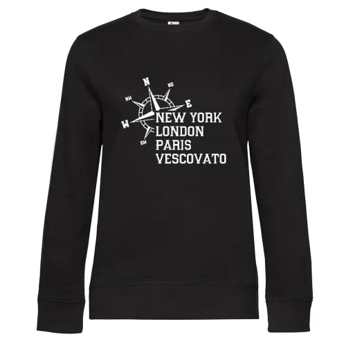 Weltstadt Vescovato Sweat Frauen Queen Crew Neck