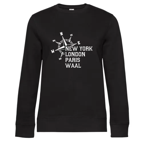 Weltstadt Waal Sweat Frauen Queen Crew Neck