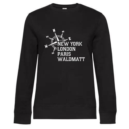 Weltstadt Waldmatt Sweat Frauen Queen Crew Neck