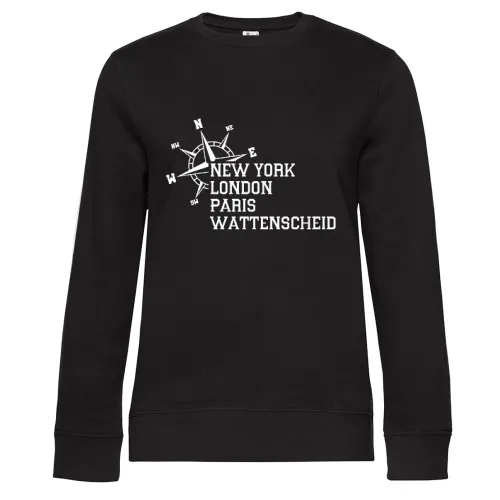 Weltstadt Wattenscheid Sweat Frauen Queen Crew Neck