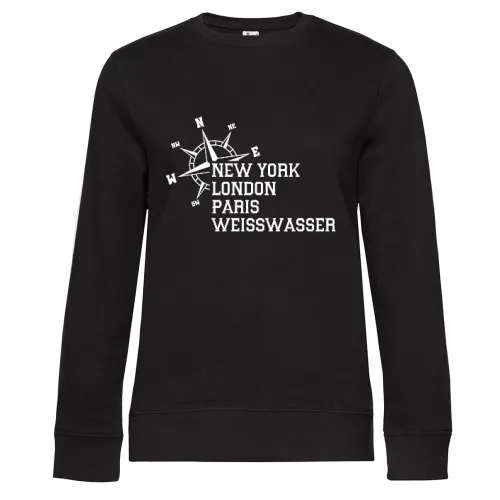 Weltstadt Weißwasser Sweat Frauen Queen Crew Neck