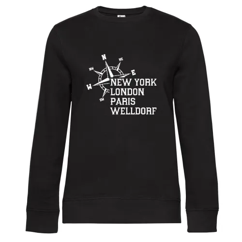 Weltstadt Welldorf Sweat Frauen Queen Crew Neck