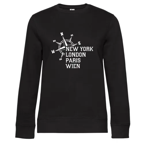 Weltstadt Wien Sweat Frauen Queen Crew Neck