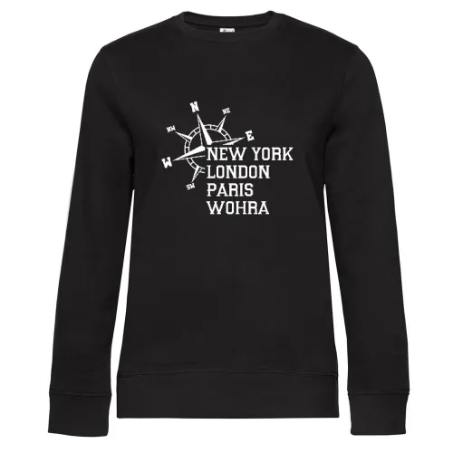 Weltstadt Wohra Sweat Frauen Queen Crew Neck