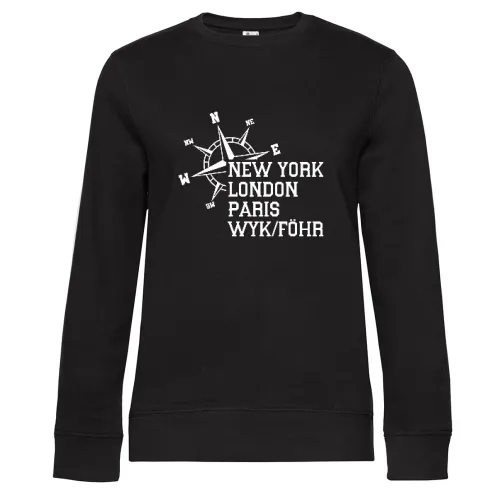 Weltstadt Wyk/Föhr Sweat Frauen Queen Crew Neck