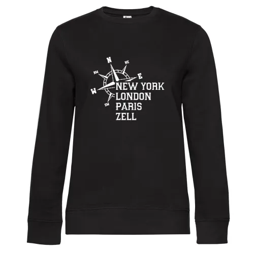 Weltstadt Zell Sweat Frauen Queen Crew Neck