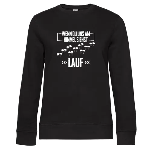 Wenn Du Uns Am Himmel Siehst Lauf Fallschirmjäger Frauen Sweat