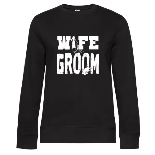 WIFE OF THE GROOM T-Shirt Geschenkidee Sweat Frauen Queen Crew Neck