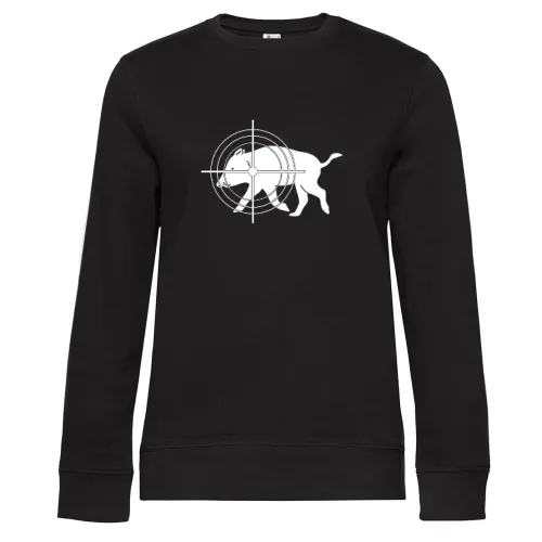 Wildschwein Jäger Visier Jagen Schwarzwild Jagen Sweat Frauen Queen Crew Neck