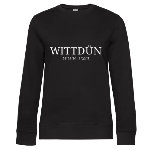 Wittdün Koordinaten Sweat Frauen Queen Crew Neck