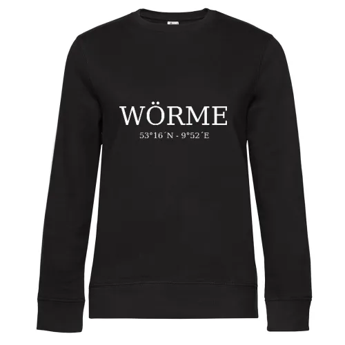 Wörme Koordinaten Sweat Frauen Queen Crew Neck