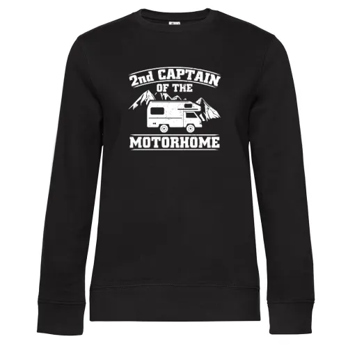 Wohnmobil 2nd Captain Of The Motorhome Womo Sweat Frauen Queen Crew Neck