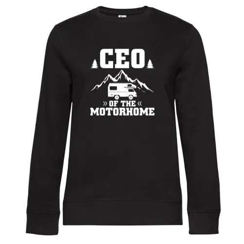 Wohnmobil CEO Of The Motorhome Womo Chef Sweat Frauen Queen Crew Neck